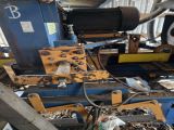 Used Baker Model C- 6” wide x 12” high capacity 4 Head Horizontal Resaw Line