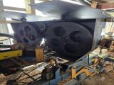 Used Baker Model C- 6” wide x 12” high capacity 4 Head Horizontal Resaw Line